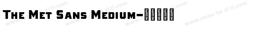 The Met Sans Medium字体转换
